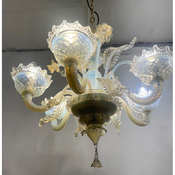 Image 1 of Vintage Murano glass chandelier, Italy