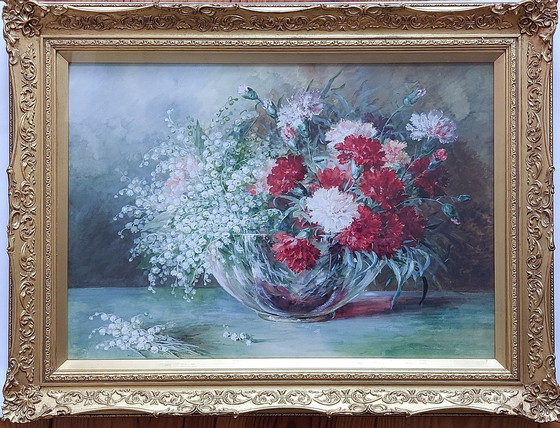 Image 1 of Dutch School (Xx) Still Life With Flowers