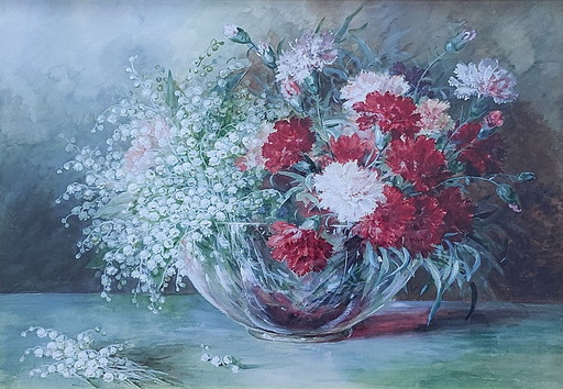 Dutch School (Xx) Still Life With Flowers