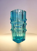 Vintage glass design vase, Vladislav Urban,Sklo Union Rosice, 1960, Slovakia