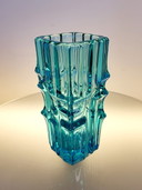 Vintage glass design vase, Vladislav Urban,Sklo Union Rosice, 1960, Slovakia