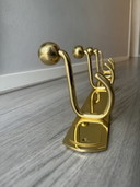 Brass coat rack