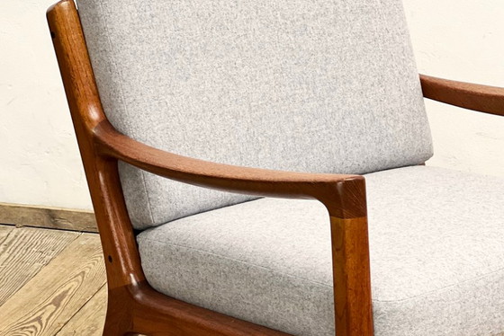 Image 1 of Teak Rocking Chair by Ole Wanscher for France and Son, Denmark, 1950s