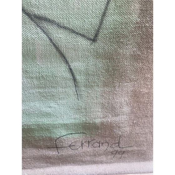 Image 1 of Vintage canvas Jota by Ferrand André, 1998