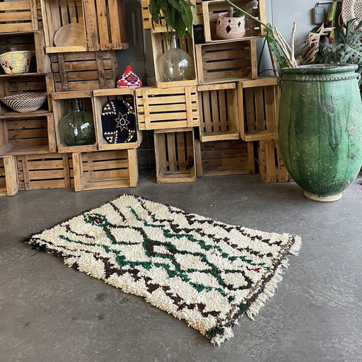 Tapis moderne berbère marocain en laine