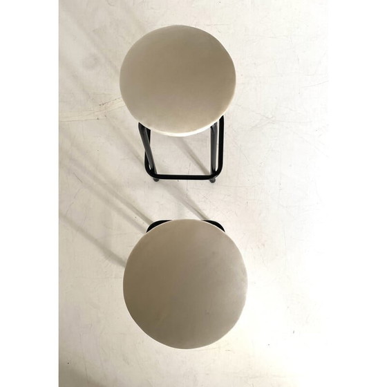 Image 1 of Coppia di sgabelli vintage in velluto, Italia anni '60