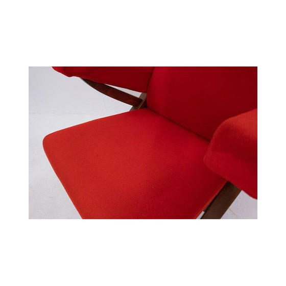 Image 1 of Mid-century red armchair Fiorenza by Franco Albini for Arflex, Italy