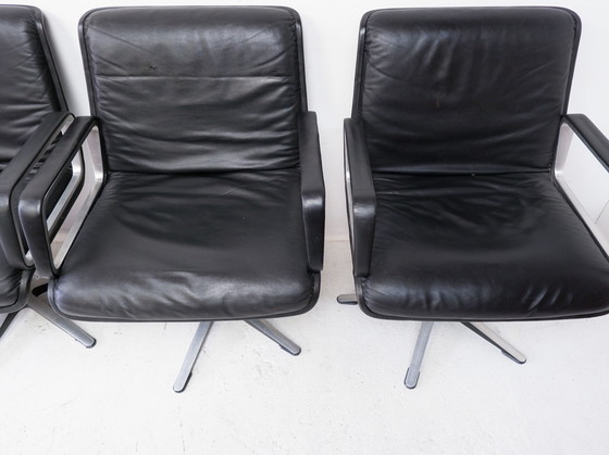 Image 1 of Set of 4 Wilkhahn Delta swivel chairs