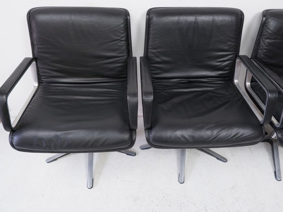 Image 1 of Set of 4 Wilkhahn Delta swivel chairs