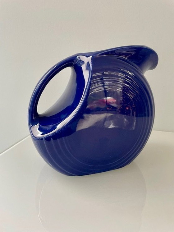 Image 1 of Sapphire Blue Pouring Jug "Fiesta" - Design Frederick Hurten Rhead