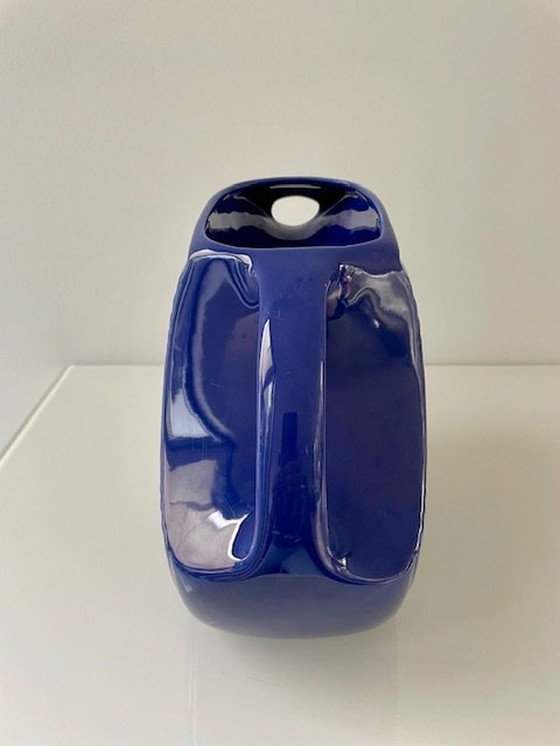 Image 1 of Sapphire Blue Pouring Jug "Fiesta" - Design Frederick Hurten Rhead