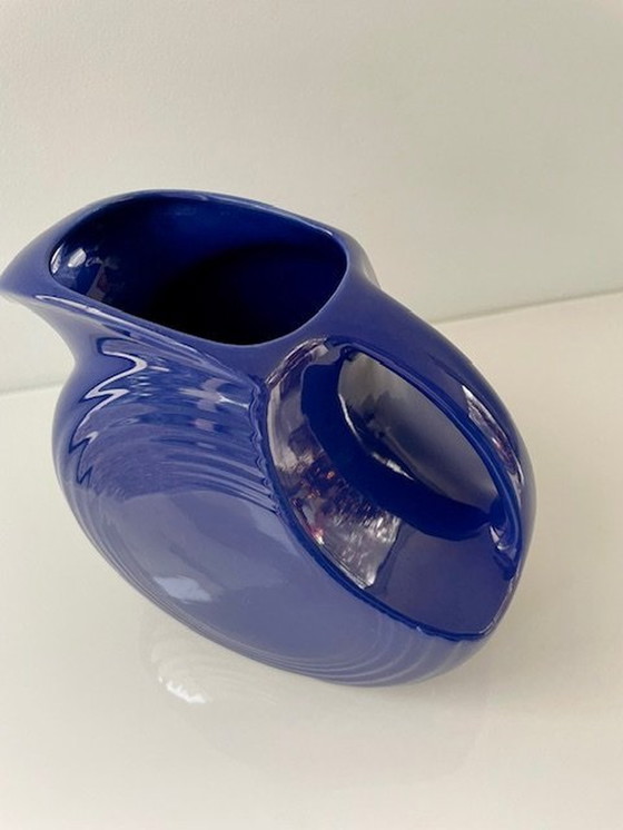 Image 1 of Sapphire Blue Pouring Jug "Fiesta" - Design Frederick Hurten Rhead