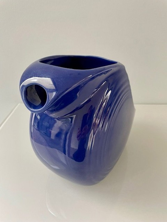 Image 1 of Sapphire Blue Pouring Jug "Fiesta" - Design Frederick Hurten Rhead