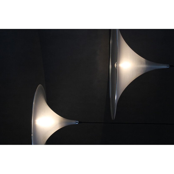 Image 1 of Coppia di lampade a sospensione vintage "Trumpet" per Meblo, Italia 1970