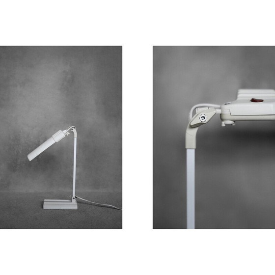Image 1 of Vintage Dulux Junior adjustable desk lamp in aluminum and plastic for Lival, Finland 1980