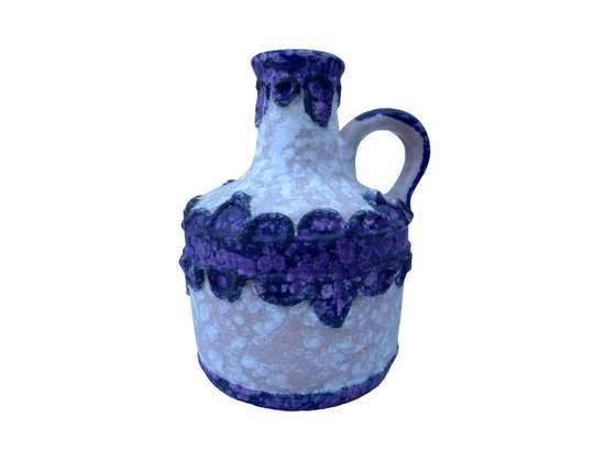 Image 1 of Fat Lava Purple Marei Vase No. 300 Marei Keramik West Germany