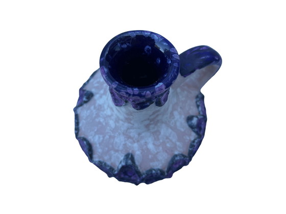 Image 1 of Fat Lava Purple Marei Vase No. 300 Marei Keramik West Germany