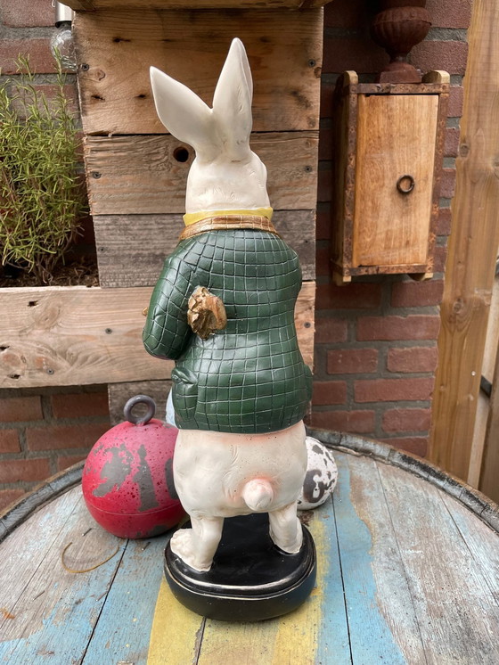 Image 1 of Rabbit In Costume With Clock