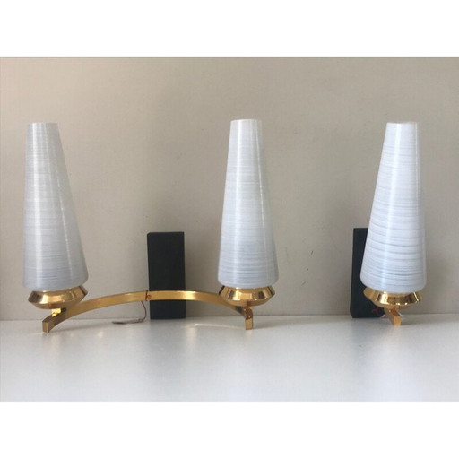 Pair of vintage arlus wall lamps 1960 