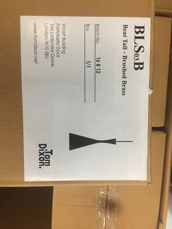 Image 1 of 3x Tom Dixon beat tall hanging lamp in original packaging