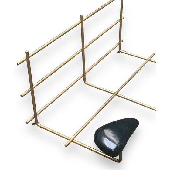 Image 1 of Vintage wall coat rack with three pegs by Georges Jouve for Marcel Asselbur