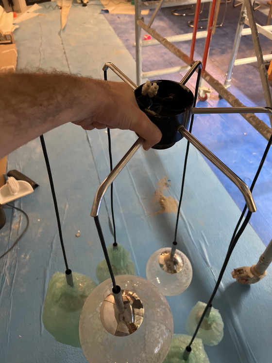 Image 1 of Vintage snow globe lamp