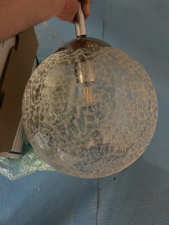 Image 1 of Vintage snow globe lamp