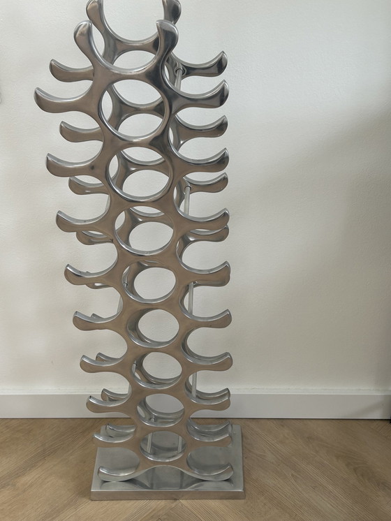 Image 1 of Michael Noll Design Wine Rack Aluminum