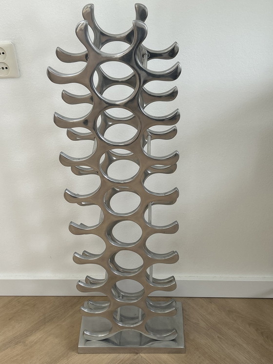 Image 1 of Michael Noll Design Wine Rack Aluminum