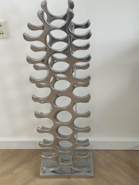 Image 1 of Michael Noll Design Wine Rack Aluminum