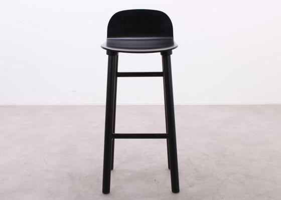 Image 1 of Dum Office Beech Shell Barstool Black