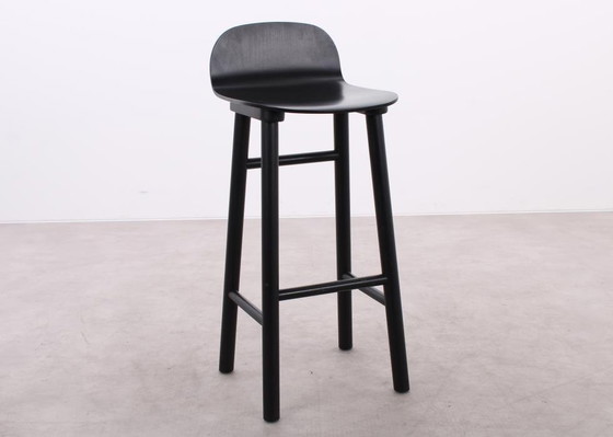 Image 1 of Dum Office Beech Shell Barstool Black