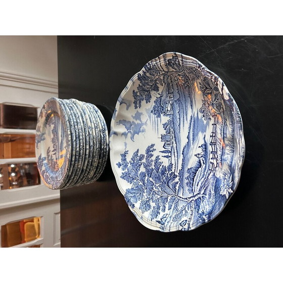 Image 1 of Set of 13 vintage dessert plates