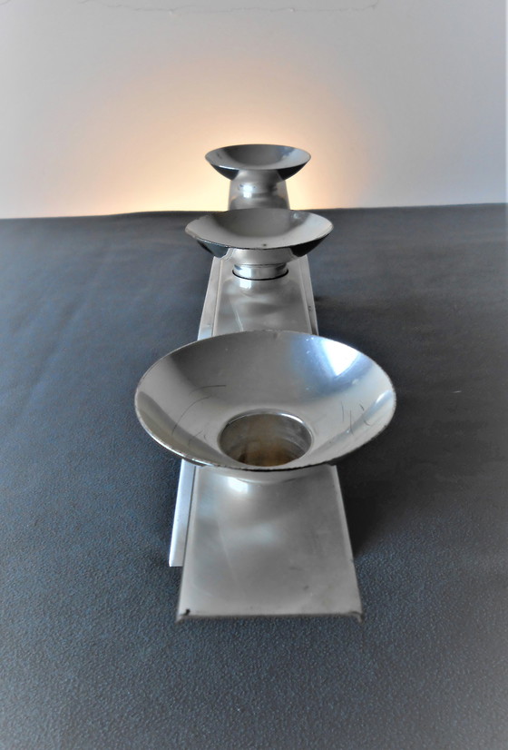 Image 1 of Ikora candle holder designed by Kurt Radke for WMF.