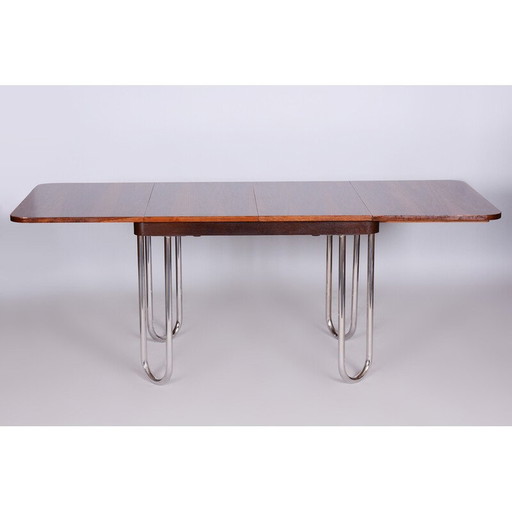 Czech Bauhaus vintage folding dining table by Robert Slezak, 1930s