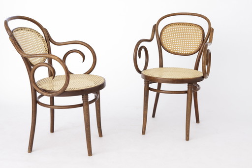 2 Fauteuils de Michael Thonet pour ZPM Radomsko, n° 11, années 1920, Autriche