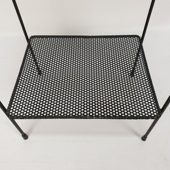 Image 1 of Vintage teak and metal storage shelf, Italy 1950