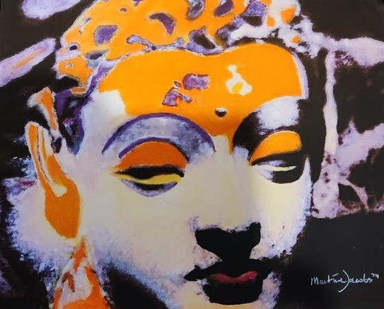 Image 1 of Martine Jacobs Orange Buddha