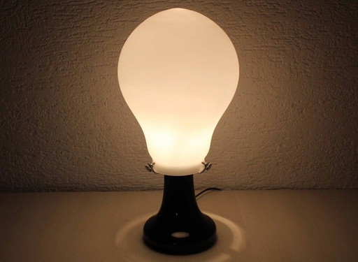 Table Lamp In The Shape Of An All-Glass Bulb