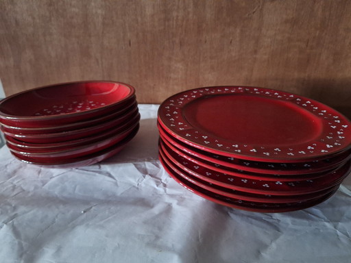 Plates Pfalzkeramik Anja Piroschka Rot