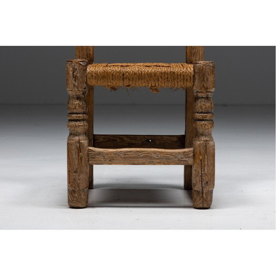 Image 1 of Vintage Rustic straw dining chairs, Spain