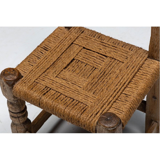 Image 1 of Vintage Rustic straw dining chairs, Spain