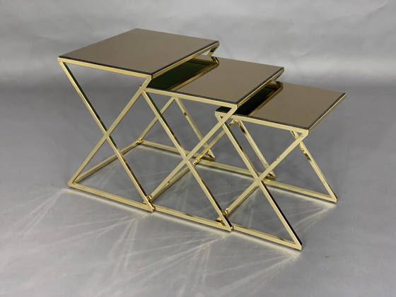 Image 1 of Modern side tables 3-set side table coffee table