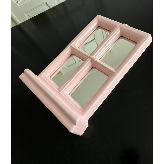 Image 1 of Specchio in ceramica vintage, 1980