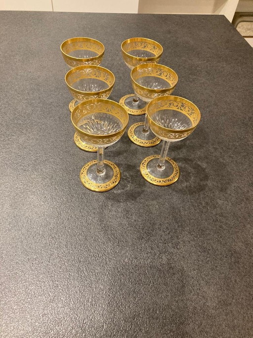 St. Louis Thistle Gold liqueur glasses