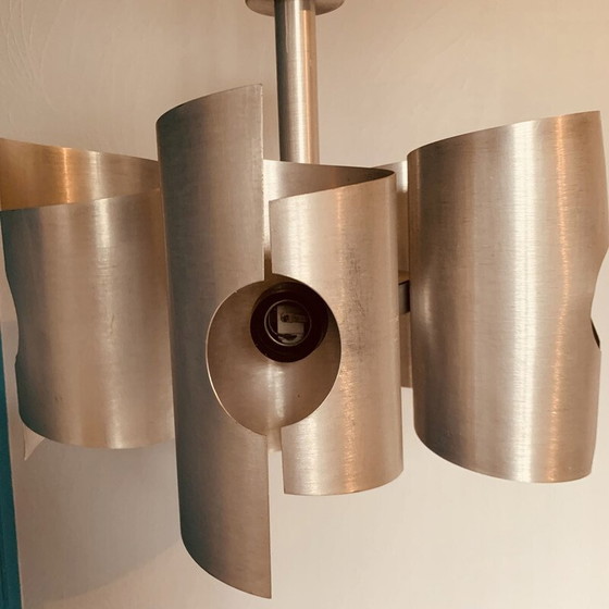 Image 1 of Lampadario vintage Polam a 5 luci, 1970