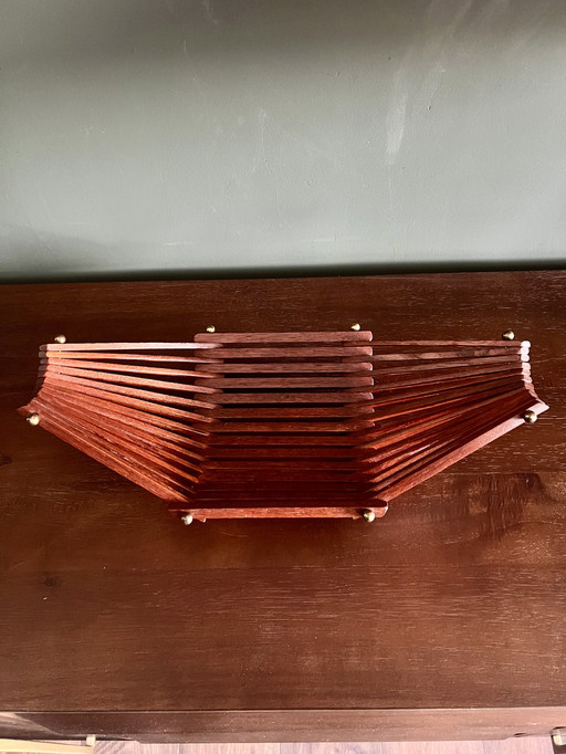 Teak fruit basket