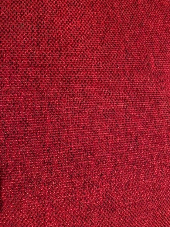 Image 1 of Jamé Design sofa with footstool red