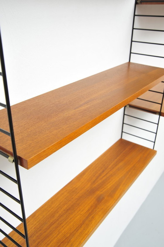 Image 1 of Kajsa & Nisse Strinning String shelf teak veneer 1949