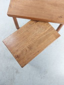 1 set brutalista Mimi da 2 pezzi in rovere chiaro, anni '70 